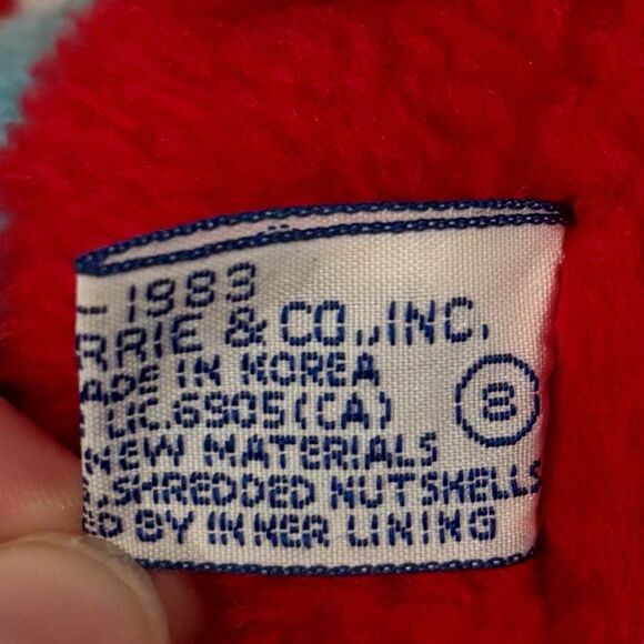 Smurfs Papa Smurf Plush 1983 Peyo Wallace Berrie Vintage Small 7 Inch Tall 80s - Picture 5 of 6